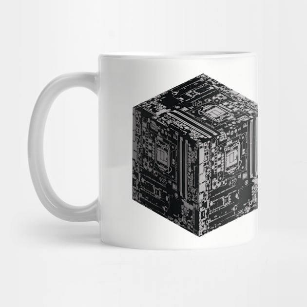 The Motherboard Cube by PixelDot Gra.FX Collection